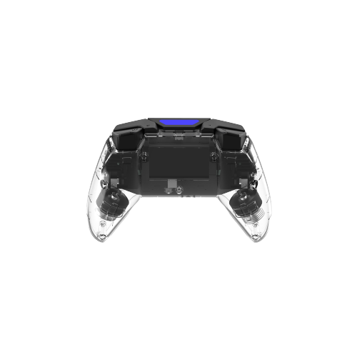 Manette PS4 sans fil à distance noire transparente Bluetoote